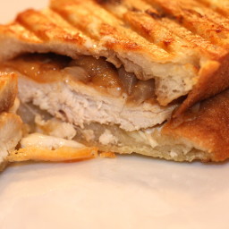 Brie, Chicken and Caramelized Onion Panini