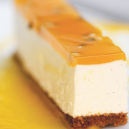Brillat-Savarin Cheesecake with Mango and Passion Fruit Recipe