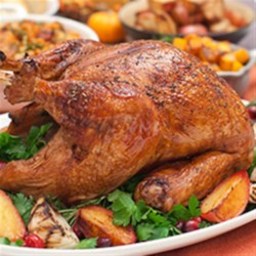 Brined and Roasted Whole Turkey Recipe