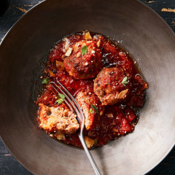 Brisket Meatballs in Tomato Passata