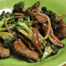 Broccoli and Beef in Oyster Sauce