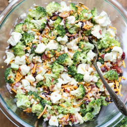 Salad - Broccoli and Cauliflower 