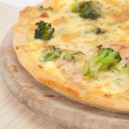 Broccoli and Cheddar Pizzas