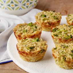 Broccoli and Cheese Rice Cups