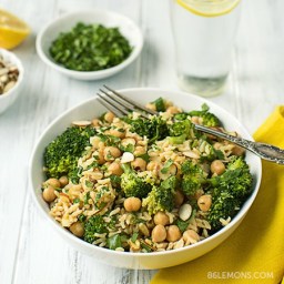 Broccoli and Chickpea Rice Bowl (v/gf)