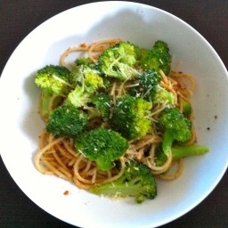 Broccoli and Garlic Breadcrumb Spaghetti