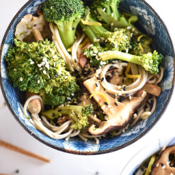 Broccoli and Shiitake Mushroom Soba Noodles