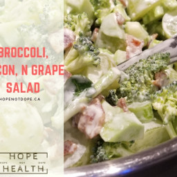 Broccoli, Bacon n Grape Salad