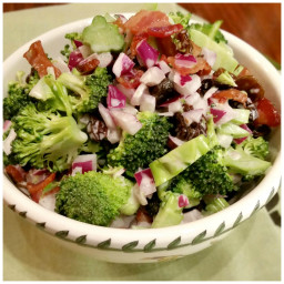 Broccoli Bacon Raisin Salad