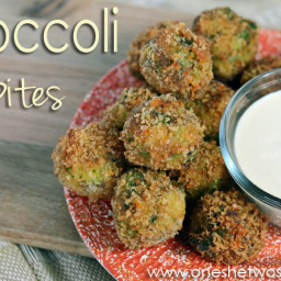 Broccoli Bites with Honey Mustard Dipping Sauce ~ Delicious Appetizer!