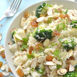 Broccoli Cauliflower Rice Pilaf