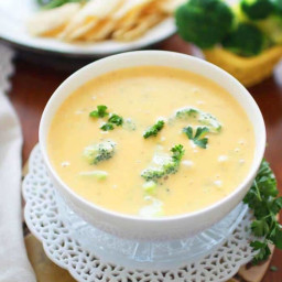 Broccoli Cheddar Soup For One