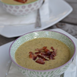 Broccoli Cheese Soup (with bacon!)