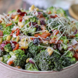 Broccoli Crunch Salad With a Parmesan Twist