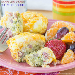 Broccoli, Ham and Cheese Egg Muffin Cups for #SundaySupper
