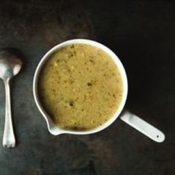 Broccoli, Lemon, and Parmesan Soup