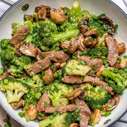 Broccoli + Mushroom Beef Stir-fry