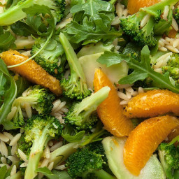Broccoli-Orzo Salad with Orange and Arugula Recipe