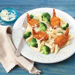 Broccoli, Parmesan and Shrimp Pasta