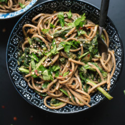 Broccoli Rabe Peanut Soba Noodles