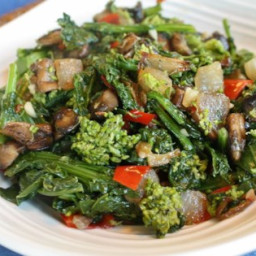 Broccoli Rabe with Portobello Mushroom Recipe