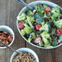 Broccoli Raisin Salad Your Way (with Optional Bacon and Sunflower Seeds)
