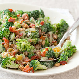 Broccoli Salad with Cranberries and Almonds