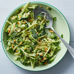 Broccoli Salad With Peanuts and Tahini-Lime Dressing