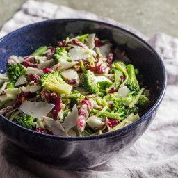 Broccoli Salad With Radicchio, Basil, and Pistachios Recipe