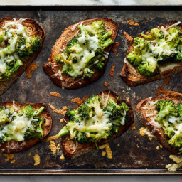 Broccoli Toasts With Melty Provolone