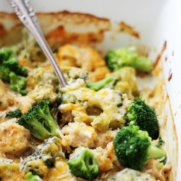 Broccoli and Cheese Chicken Quinoa Casserole