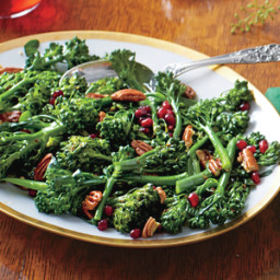 Broccolini with Pecans and Cane Syrup Vinaigrette