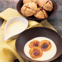 Broiled Apricots with Stirred Custard