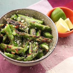 Broiled Asparagus With Cotija Cheese