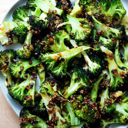 Broiled Broccoli with Spicy Sesame-Scallion Sizzle