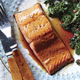Broiled Maple-Soy Glazed Salmon