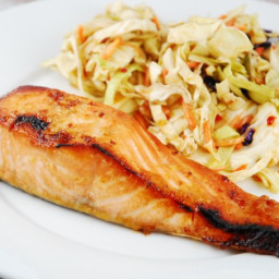 Broiled Miso Ginger Salmon