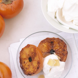 Broiled Persimmons with Mascarpone