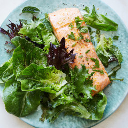 Broiled Salmon With Chile, Orange and Mint