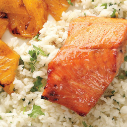 Broiled Sweet-and-Spicy Salmon with Pineapple