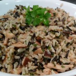 Brown and Wild Rice Pilaf with Porcini and Parsley