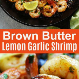 Brown Butter Garlic Lemon Shrimp Recipe