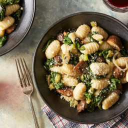 Brown Butter Gnocchi with Mushrooms & Chard