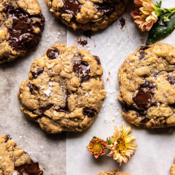Brown Butter Oatmeal Chocolate Chip Cookies.