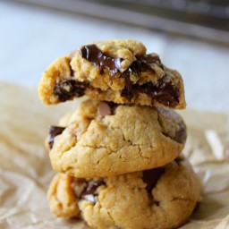 Brown Butter Peanut Butter Chocolate Chunk Cookies