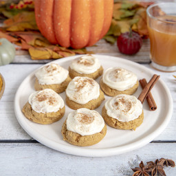 Brown Butter Pumpkin Cookies With Cream Cheese Icing
