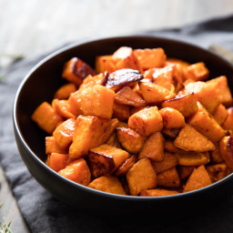 Brown Butter Rosemary Roasted Sweet Potatoes Recipe