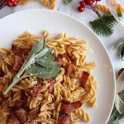 Brown Butter, Sage, and Bacon Rotini