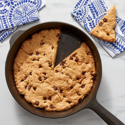 Brown Butter Skillet Cookie with Chocolate Chips