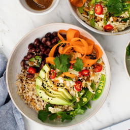 Brown Rice and Adzuki Bean Bowls from Healthy-ish